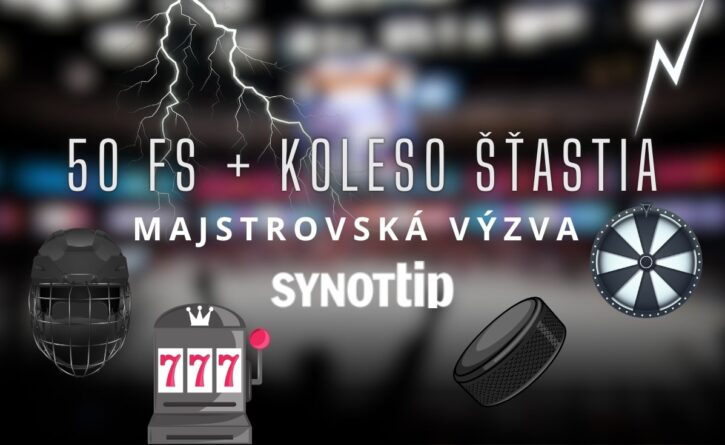 Majstrovská výzva - 50 FS + koleso šťastia v Synottipe