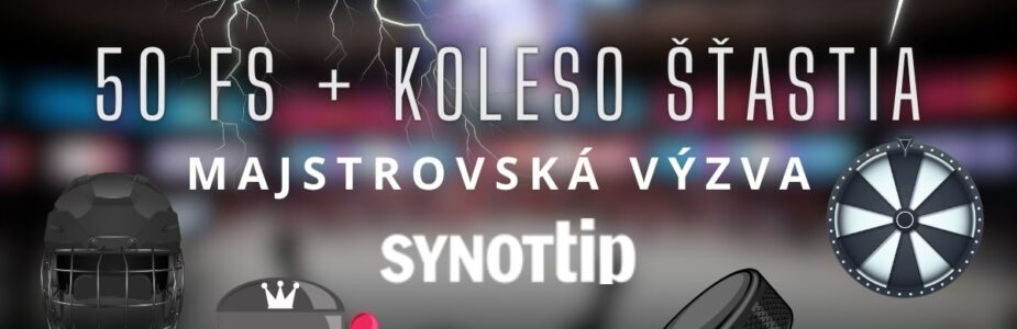 Majstrovská výzva - 50 FS + koleso šťastia v Synottipe
