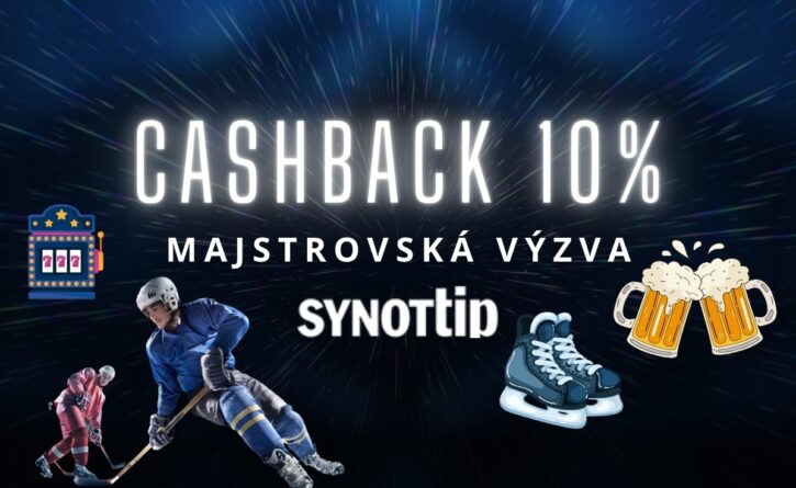 Majstrovská výzva CASHBACK v Synottipe