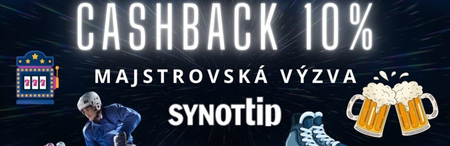 Majstrovská výzva CASHBACK v Synottipe
