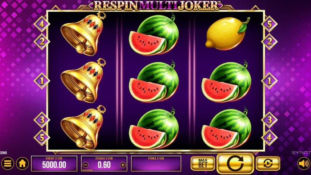 Online hrací automat Respin Multi Joker