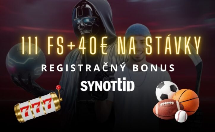 Registračný bonus v Synottipe