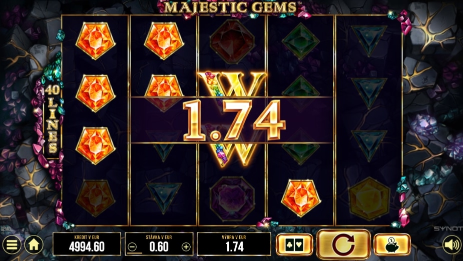 Téma a symboly Majestic Gems