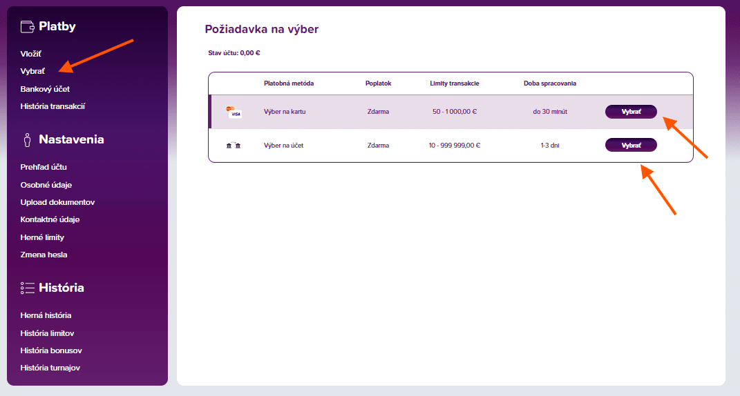 Výber v Rebuy Stars