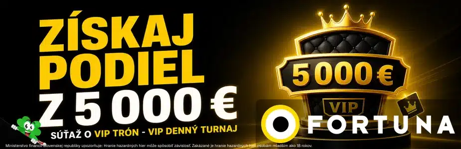 Získaj podiel z 5000 € vo Fortune