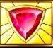 Symbol Svetlý rubín automatu Aztec Gems™ od Pragmatic Play