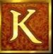 Symbol Písmeno K automatu Aladdin’s Treasure od Pragmatic Play