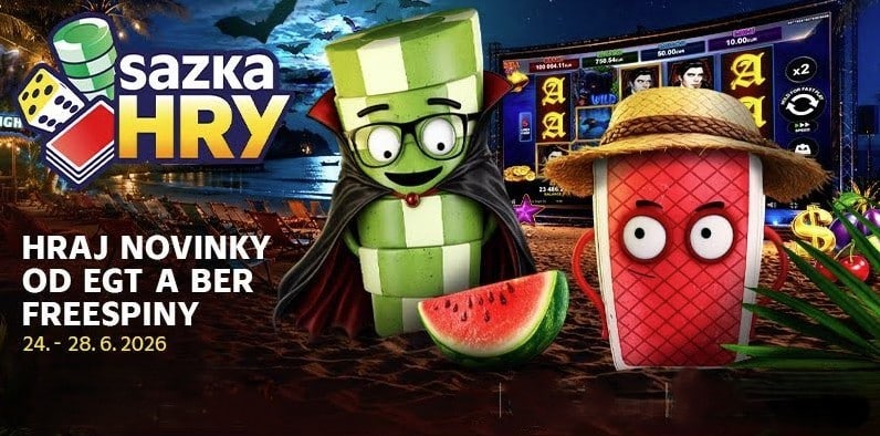 10 free spinov od EGT DIGITAL v SazkaHry
