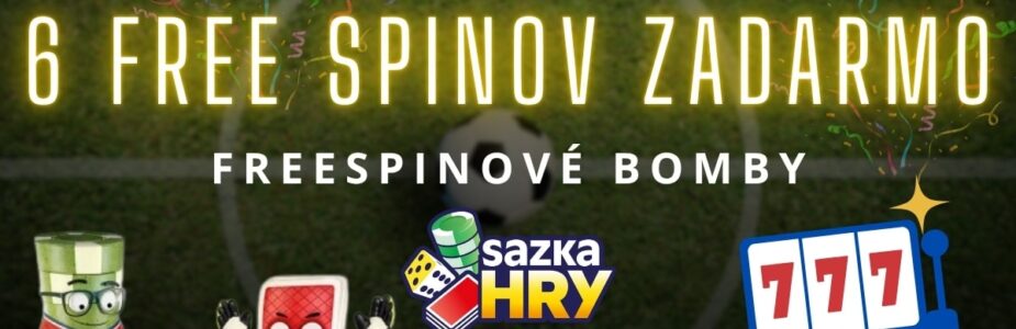 6 free spinov zadarmo v SazkaHry