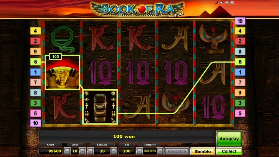 Book of Ra Deluxe online automat
