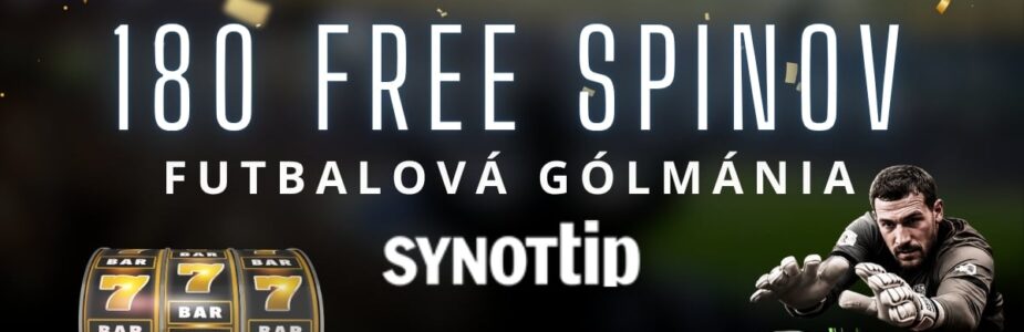 Futbalová golmania v Synottipe 180 free spinov
