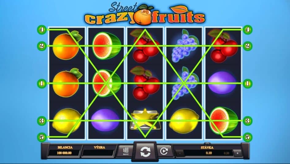 Crazy Fruits Street od Kajot