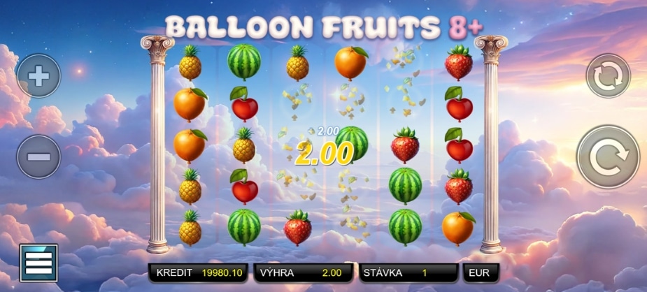 Téma a symboly Balloon Fruits 8+