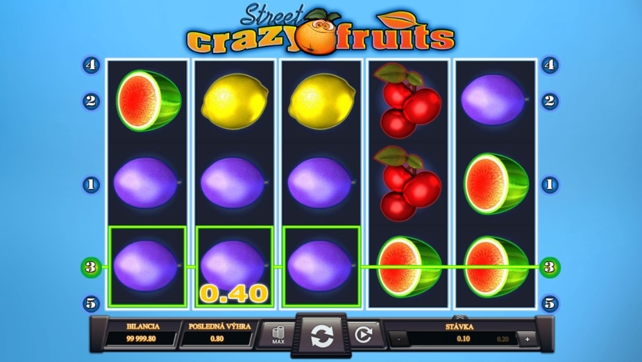 Téma a symboly Crazy Fruits Street