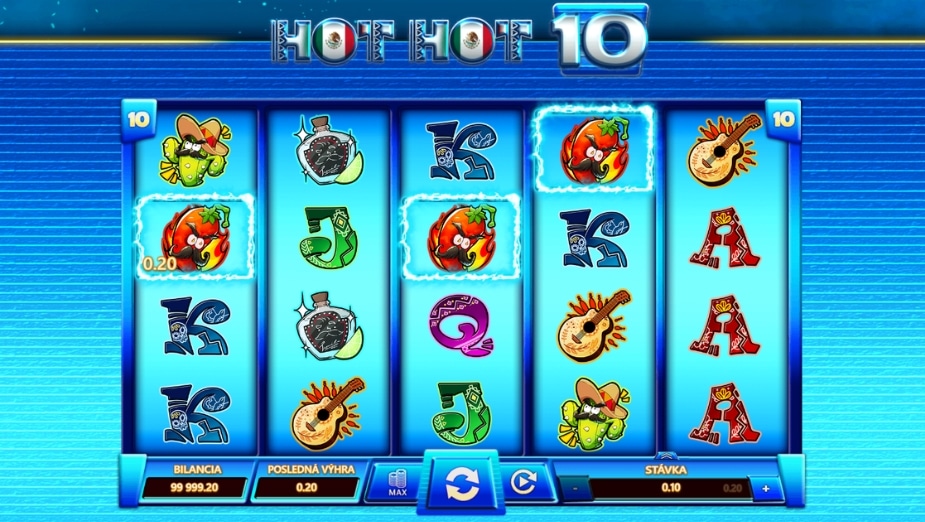 Téma a symboly Hot Hot 10