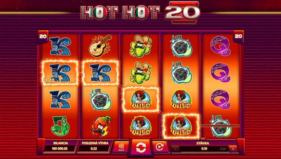Téma a symboly Hot Hot 20