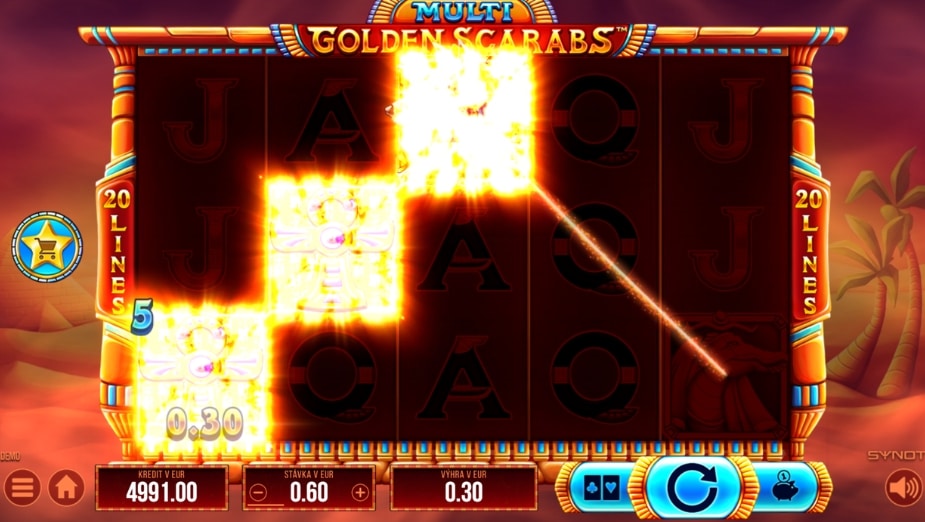 Téma a symboly Multi Golden Scarabs