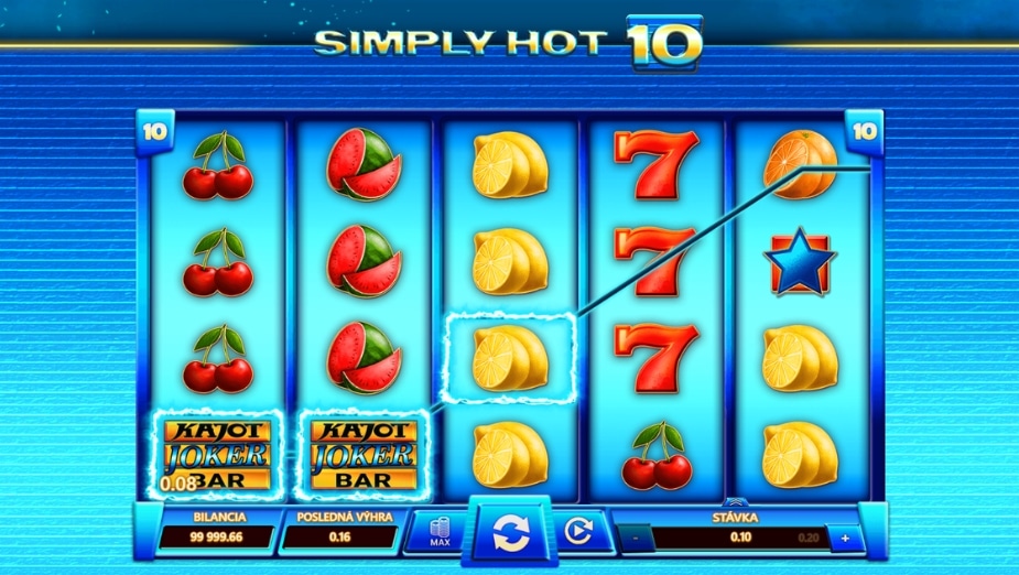 Téma a symboly Simply Hot 10