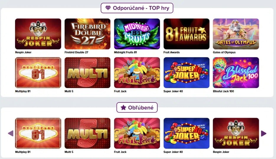 Vyber si oblubeny slot v RebuyStars