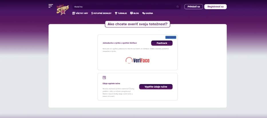 Vyber si spôsob overenia identity