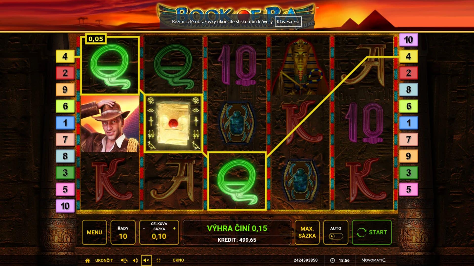 Book of Ra Deluxe online automat Scatter