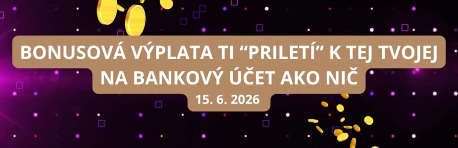 Nová výplata k Extra výplate