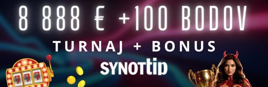 8 888 € + 100 benefit bodov v Synottipe