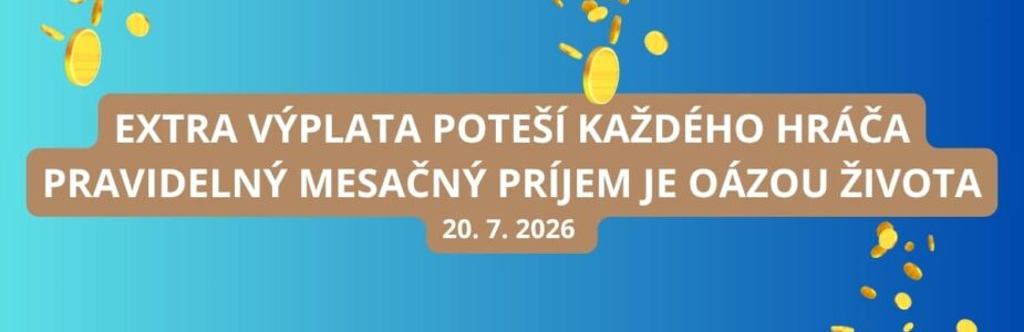 Pondelkové žrebovanie v Extra výplate