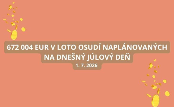 Loto júlové žrebovanie