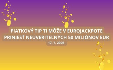 Piatkové žrebovanie o 50 miliónov v Eurojackpote