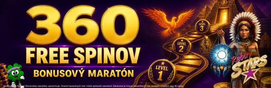 Bonusový maraton - 360 free spinov