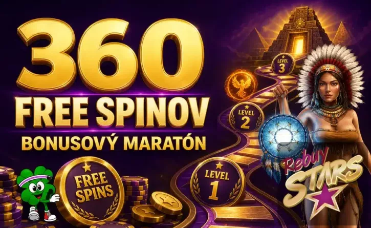 Bonusový maraton - 360 free spinov