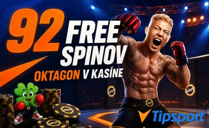 Oktagon: 92 free spinov v Tipsporte