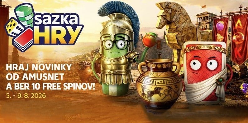 10 free spinov s novinkami AMUSNET v SazkaHry