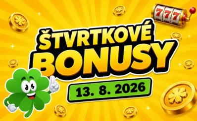 Free spiny a bonusy dnes 13. 8. 2026
