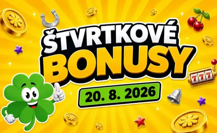 Free spiny a bonusy dnes 20. 8. 2026