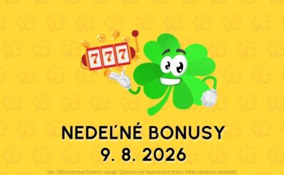 Free spiny a bonusy dnes 9. 8. 2026