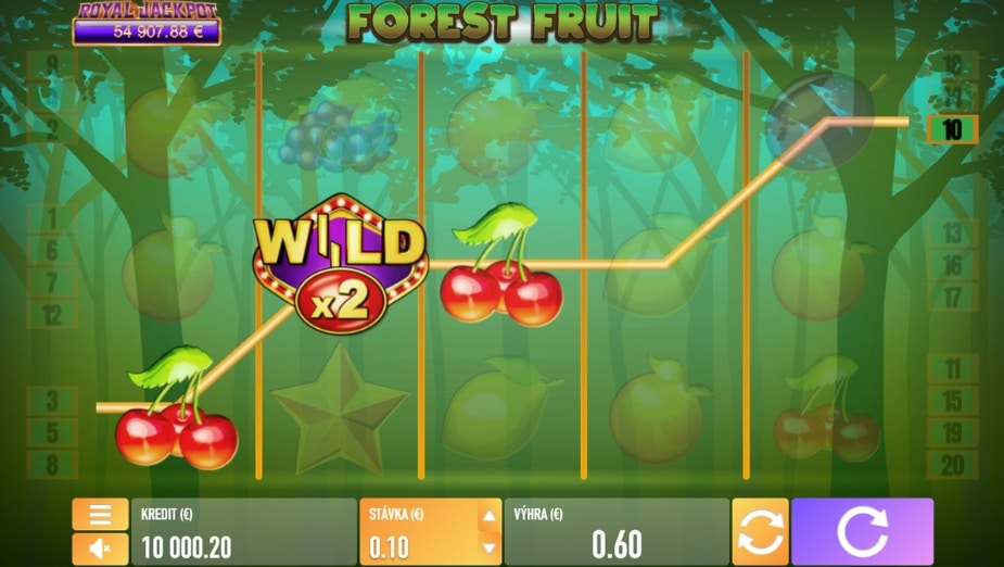 Téma a symboly Forest Fruit