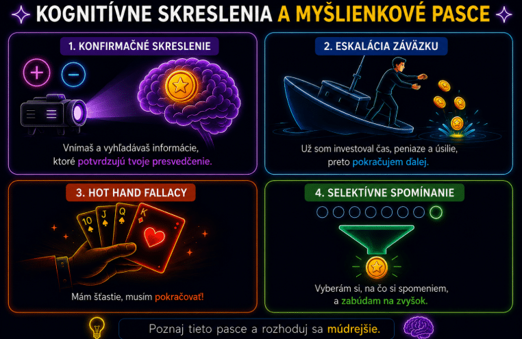 kognitívne skreslenia a myšlienkové pasce