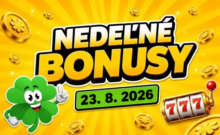 nedelne bonusy 23.8.2026