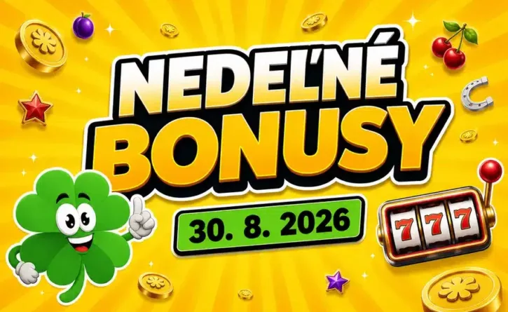 nedeľne bonusy 30.8.2026