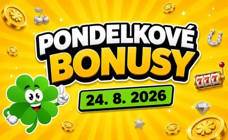 ponedlkové bonusy 24.8.2026