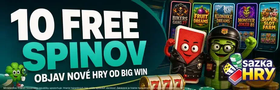 10 free spinov v SazkaHry