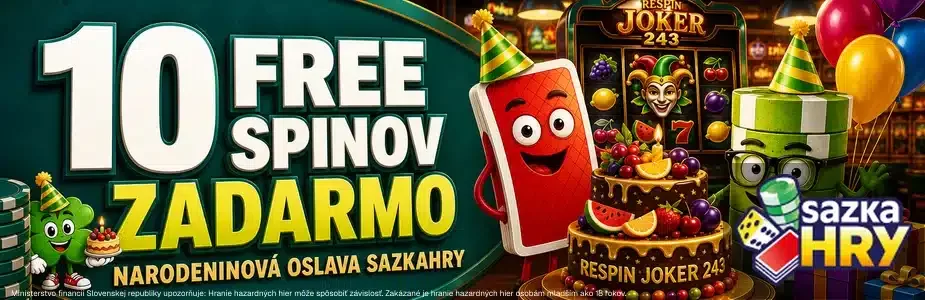 Narodeninové free spiny v SazkaHry
