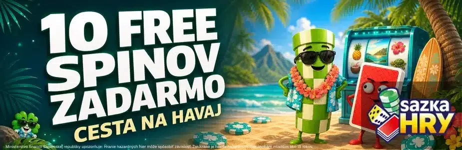 10 free spinov ZADARMO v SazkaHry