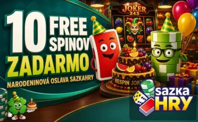 Narodeninové free spiny v SazkaHry