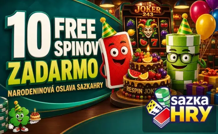 Narodeninové free spiny v SazkaHry