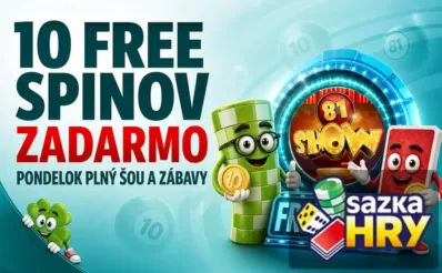 10 FS zadarmo bez podmienok v Sazkahry