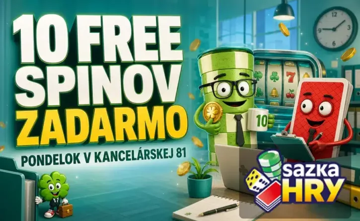 10 free spinov zadarmo v Sazkahry