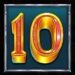 Symbol Číslo 10 automatu Pompeii Megareels Megaways od Pragmatic Play